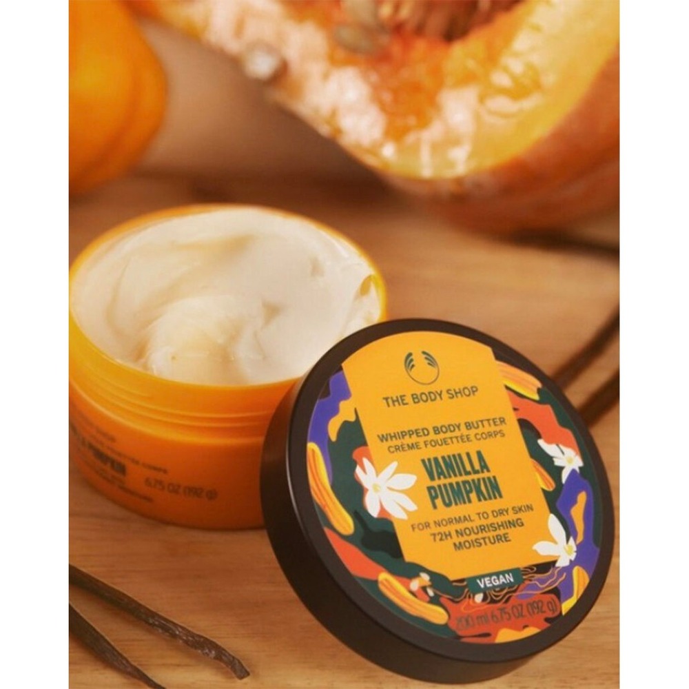 RARE The Body Shop NEW Vanilla Pumpkin Whipped Body Butter Discontinued 200mL